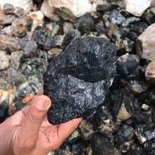 Natural Black Tourmaline rough stone Black touramline