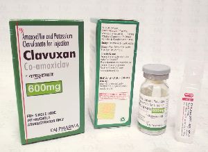 Amoxicillin Potassium Clavulanate for Injection 600 mg (Clavuxan 600 mg)