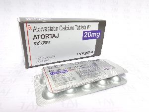 Atorvastatin Calcium Tablets (Atortaj 20 mg)