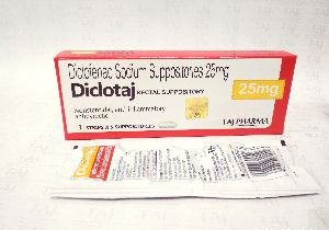 Diclofenac Sodium Suppositories 25 mg Tablets (Diclotaj 25 mg Tablets)