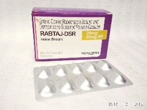 Enteric Coated Rabeprazole Sodium Tablets (Rabtaj-DSR 20 mg/30 mg SR)