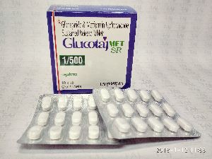 Glimepiride Metformin Hydrochloride 500mg Tablets (Glucotaj 1/500)