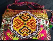 Vintage handcrafted Designer Tribal Clutch Bag