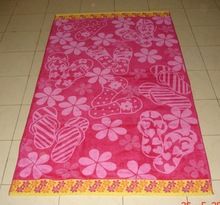 COTTON YARN DYED VELOUR TOWEL