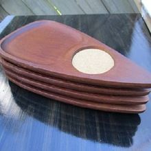 Hand Carved Wooden Cup Coaster
