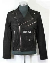leather jacket black suede