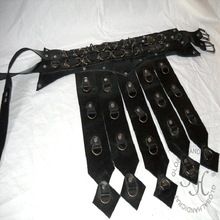 Medieval Roman Black Leather Belts