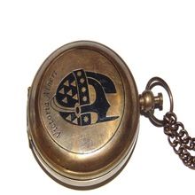 Nautical Antique Brass Victoria Push Button Compass