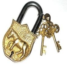 Nautical Brass Horse Locks