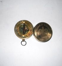Nautical Brass sundial small compass