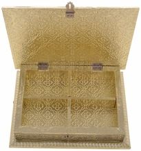 Golden Color Rectangle Shape Gift Box