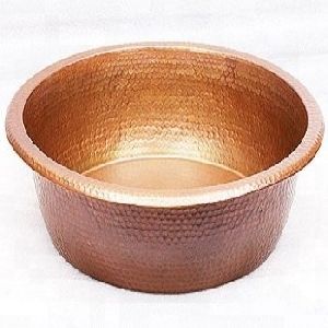 Hammered Copper Pedicure Bowl