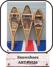 wooden snowshoes