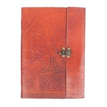 flap travel leather journal