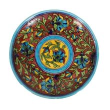 vintage blue pottery plates