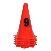 Red color Number Marker Cones