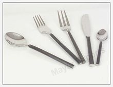 Stainless Steel Black Handle Cutlery