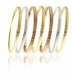 Three Tone Plated Semanario Bangles