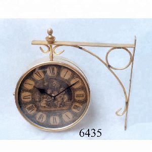 Brass Hanging Wall Clock