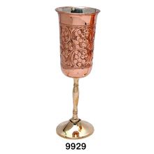 Embossed Copper Goblet