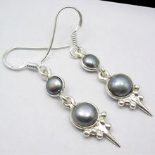 Grey Pearl Earrings