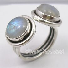 moonstone sterling silver unisex ring