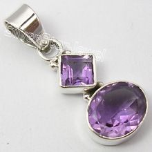 oval amethyst pendant