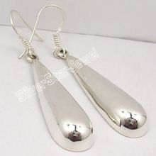 silver chandelier earring