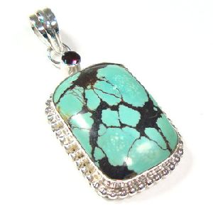 Genuine Tibetan Turquoise Gems Pendant