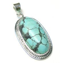 Genuine Tibetan Turquoise Gemstone Pendant
