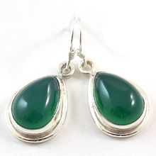 Green Onyx drop earring