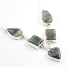 Ocean Jasper Silver Necklace