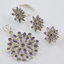 purple amethyst jewelry sets