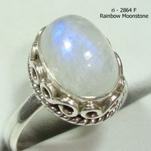 Rainbow Moonstone Gemstone Ring