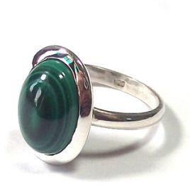 Silver Malachite Ring