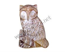 Soapstone Animal Owl Carved