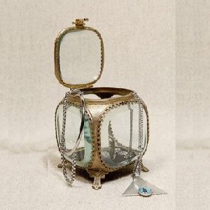 Beveled Glass Jewelry Box