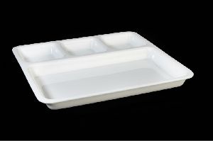 Acrylic 4 Compartment Divided Plate