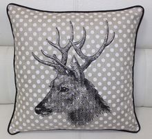 Deer print cushion cover