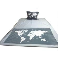 World Map Art Duvet Cover