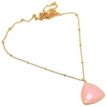 Pink chalcedony Necklace Chain