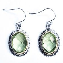 Green Amethyst Hydro Earring