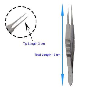 Hair Transplant Stainless Steel Forceps Straight 13 cm/5