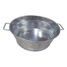 Personalized small stainless steel tub