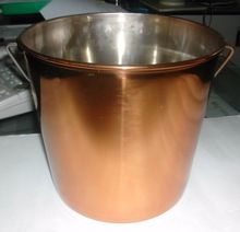 ss Copper Finish Pail bucket