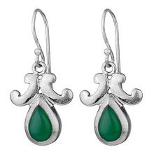 GREEN ONYX Gemstone earrings