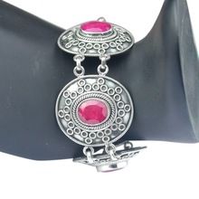 Ruby gemstone bracelet