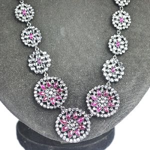 Silver ruby necklaces