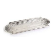 Silver plated metal aluminium tray