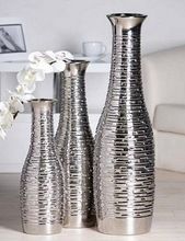 tall aluminum vases